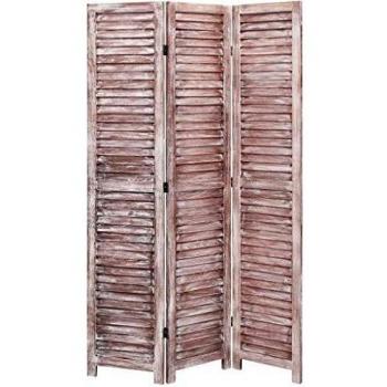 vidaXL Parrilla de 3 Paneles Marrón 105 x 165 cm Madera