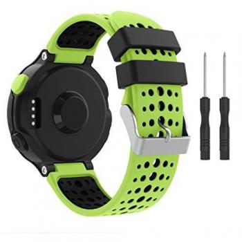 YPSNH Compatible para Correa Forerunner 235 Reemplazo Suave Silicona Deportiva Accessorios de Reloj Pulsera Ajustable para Forerunner 235/220/230/620/630/735 Smart Watch