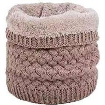 Braga Para El Cuello Térmica Unisex Color Liso De Lana De Ganchillo Con Borreguito Por Dentro Para Invierno Cálido Pasamontañas Para Ciclista Motociclismo