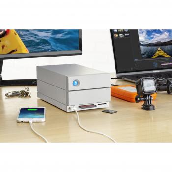 LaCie 2big 8TB Thunderbolt 3 usb3.1 7.2rpm 8,9 cm/3,5 con Thunderbolt Cable de 2 Bay RAID 2 Hot Swappable Drives RAID 0/1/JBOD Dais
