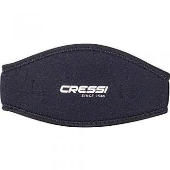 cressi Mask Strap - Funda de correa de surf, tamaño único, color negro