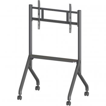Soporte Móvil de Piso Multifuncción para TV LCD/LED/Plasma 55-86 hasta 80kg Negro