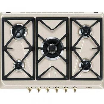 Encimera de Gas Smeg SRV876AVOGH2 5 Quemadores 75 cm Avena Coloniale