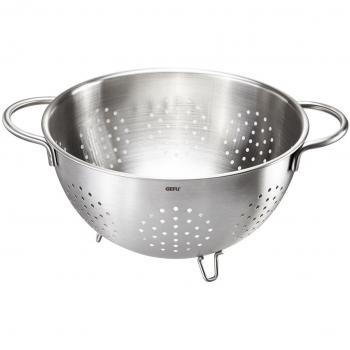 GEFU COLINO Tamiz de cocina Acero inoxidable 24 cm y Escurridor de Verdura 33.5 cm