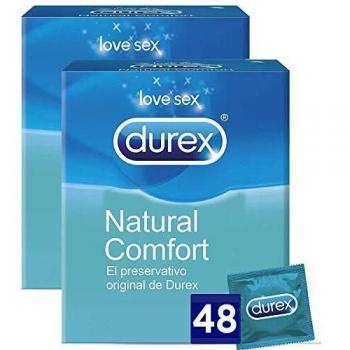 Durex Preservativos Originales Naturales Natural Comfort - 2 x 24 condones - 48 Condones