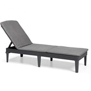 Jaipur Adjustable Lounger with Cushion - Graphite