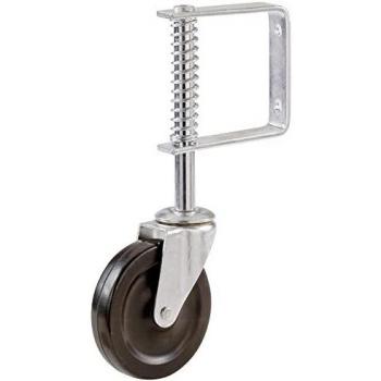 Select Hardware 9785 - Rueda de puerta con resorte, color negro