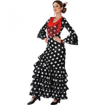 Disfraz de Flamenca Negro para mujer - Talla XS-S