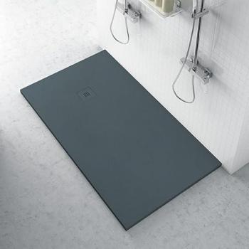 Plato de ducha Zero mineral plano 800x1700 antracita con rejilla a juego FERRARI SRL