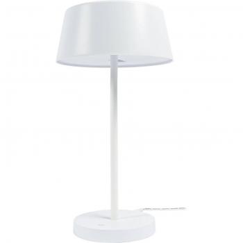 Lámpara de mesa LED Milica de Lindby, blanca, atenuable, con dimmer táctil, hecha de metal, para salón y comedor (1 llama)