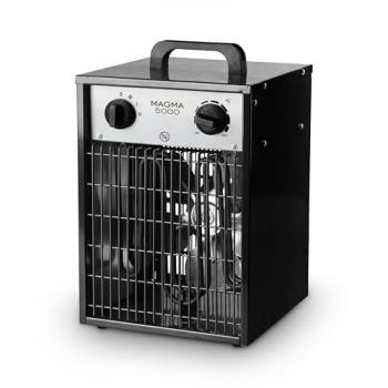 Aerotermo Eléctrico Industrial Fácula Magma 5000W con Ventilación y Calefacción, Trifásico, Termostato Ajustable y Asa