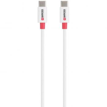 Cable USB 2.0 USB-C a USB-C, 0.15 m, blanco