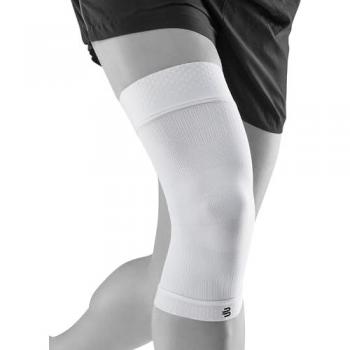 Bauerfeind Lightweight Breathable Sports Compression Knee Support, White, Size XL