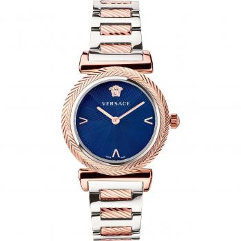 Ladies Versace V-Motif Stainless Steel Bracelet Watch - Multicolor, Size: ONE SIZE