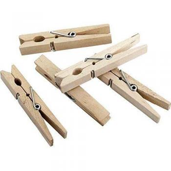 Metaltex - Pinzas 24 Pcs, Madera