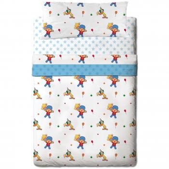 Zinkia Pocoyo Circus - Juego de sabanas 3 piezas para cama de 90 cm