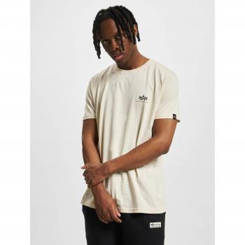 Alpha Industries Men's Backprint T-Shirt - Cream, Size S to XL