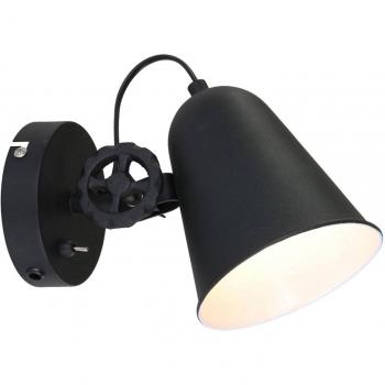 Aplique de pared Steinhauer Anne Dolphin negro 1323ZW