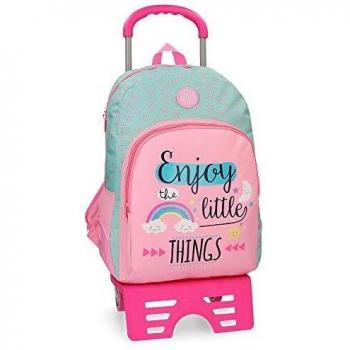 ROLL ROAD Little Things Mochila escolar, 44 cm, 19.6 litros, color Rosa