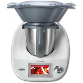 2 x atFoliX Anti-Choque Lámina Protectora de Pantalla Vorwerk Thermomix TM5 Antichoque Película Protectora - FX-Shock-Antireflex