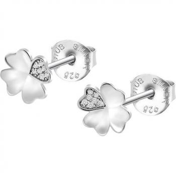 Pendientes Lotus Silver Mystic LP3599-4/1 de Plata con Circonitas y Motivo Trébol para Mujer