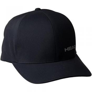 Head Delta Flexfit Gorra de Tenis, Unisex Adulto, Negro, Talla Única
