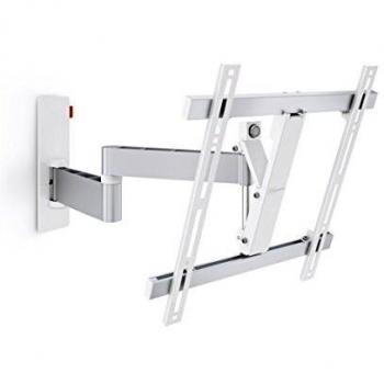 Vogel's Wall 2245 Soporte de pared para Pantallas de 32-55 pulgadas, orientable e inclinable, Máx. 20 kg, VESA Max. 400 X 400 mm - Blanco/Plateado