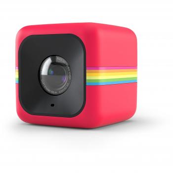 Polaroid Cube+ Wi-Fi 1440p Mini Action Camera with Image Stabilization (Red)