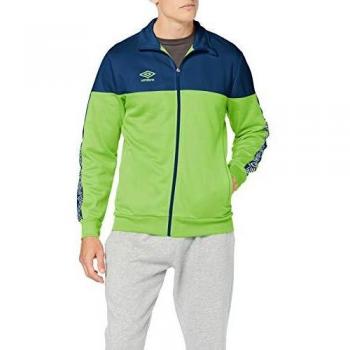 UMBRO Nyassa Training Jacket Chaqueta De Entrenamiento, Hombre, Verde y Azul Marino, XL