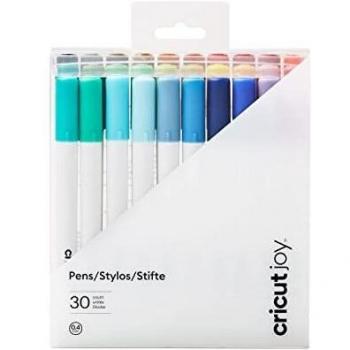 Cricut Joy Set de Bolígrafos Ultimate Fine Point 30-Pack, Multicolor, Punta Fina Permanente 0.4 mm