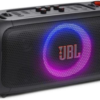 JBL PartyBox On-The-Go Portable Bluetooth Speaker with LED Lights and Microphone - Black