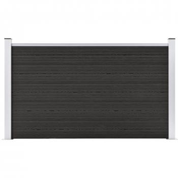 vidaXL Garden Fence WPC 180x105 cm Grey