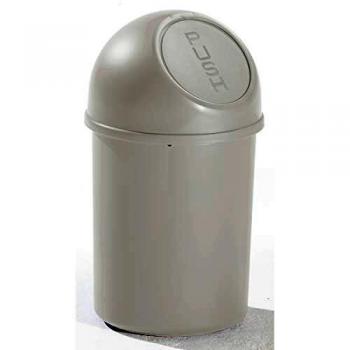 Papelera Helit 6L Gris Claro H375xØ214mm