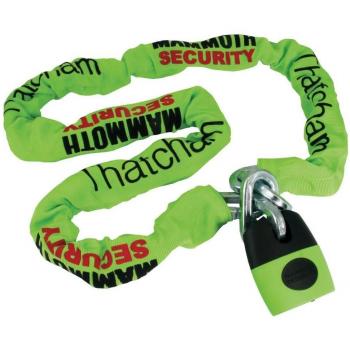 Mammoth Thatcham Aprobado Motocicleta y Scooter 12mm Cadena con bloqueo de grillete