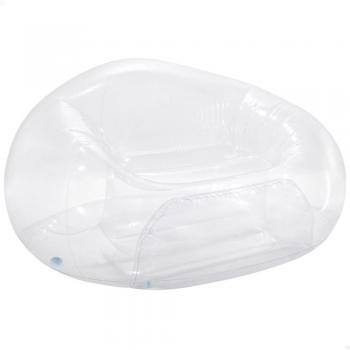 Sillón hinchable individual transparente 137x127x74 cm INTEX