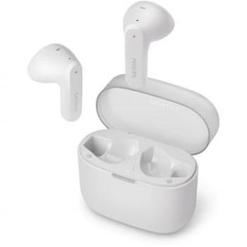 Auriculares In-Ear Philips TAT2139, Bluetooth True Wireless, Color Blanco