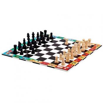 DJECO- Juegos de acción y reflejosAjedrezDJECOJuego Ajedrez y Damas, Multicolor