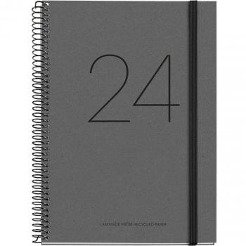 Agenda 2024 MiquelRius semana vista Recycled negro