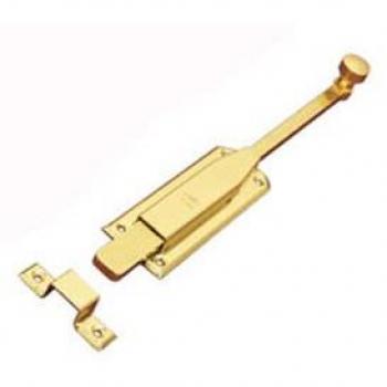 Pasador 310-200 latonado con soporte alto de 20mm, medidas 200x38mm, caja de 10 piezas