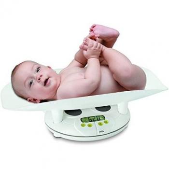 Laica PS3004 Báscula digital para pesar a bebés y niños, color blanco, hasta 20 kg