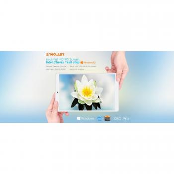 Teclast X80 Pro - Tablet PC Intel Cherry Trail X5 Z8300 64bit Quad Core 1.44GHz WUXGA IPS Pantalla 2GB RAM + 32GB ROM Bluetooth 4.0 HDMI Soporte