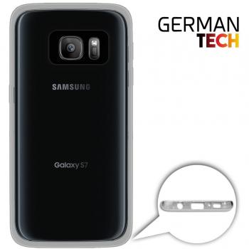 Funda Gel para Samsung Galaxy S7, Carcasa TPU Flexible fabricada con la mejor Silicona, protege y se adapta a la perfección a tu Smartphone y con nuestro exclusivo diseño German Tech® - Transparente.