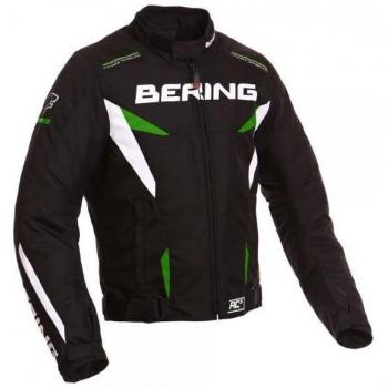BERING BERFIZIONAL Fizio Chaqueta de moto para mujer, color Negro/Verde, talla 58/60