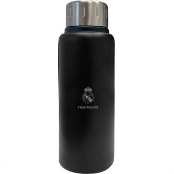 Botella Termo Real Madrid Acero Inoxidable 500ml Premium Safta, Térmica Oficial, 12h Frío/6h Caliente, Alta Calidad Resistente con Garantía 2023-