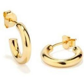 Pendientes Radiant Basics de plata dorado