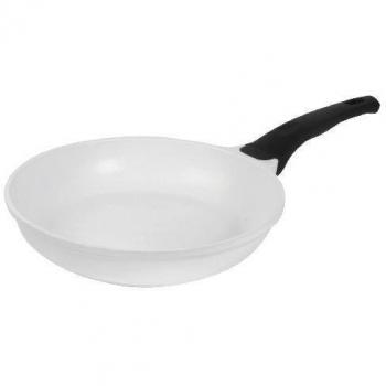 Crealys 507738 - Sartén de aluminio fundido antiadherente, diámetro de 28 cm, color blanco