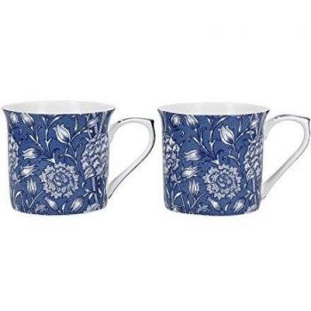 Creative Tops - Juego de 2 Tazas de Porcelana Fina de Tulipán Salvaje de V&A William Morris