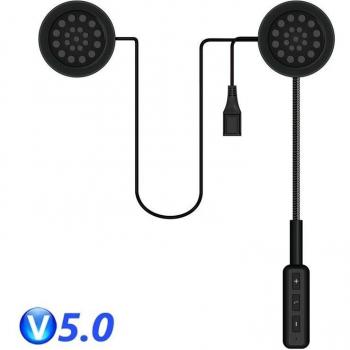 Casco MH01 con auriculares Bluetooth, impermeable, FM, manos libres y reproductor de música estéreo para motocicleta