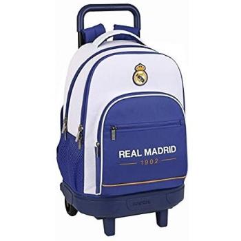 Safta MOCHILA GDE. C/RUEDAS COMPACT EXTRAIBLE REAL MADRID 1ª EQUIP. 21/22