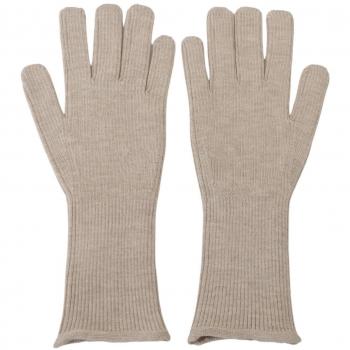 Dolce & Gabbana Ivory Cashmere Silk Hands Mitten Men's Gloves - Size 9 (M)